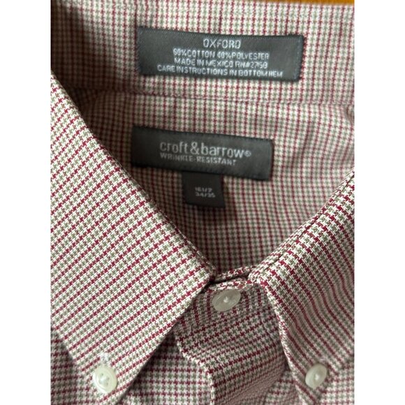 Croft & Barrow Mens Wrinkle-Resistant Oxford Shirt - Picture 3 of 8